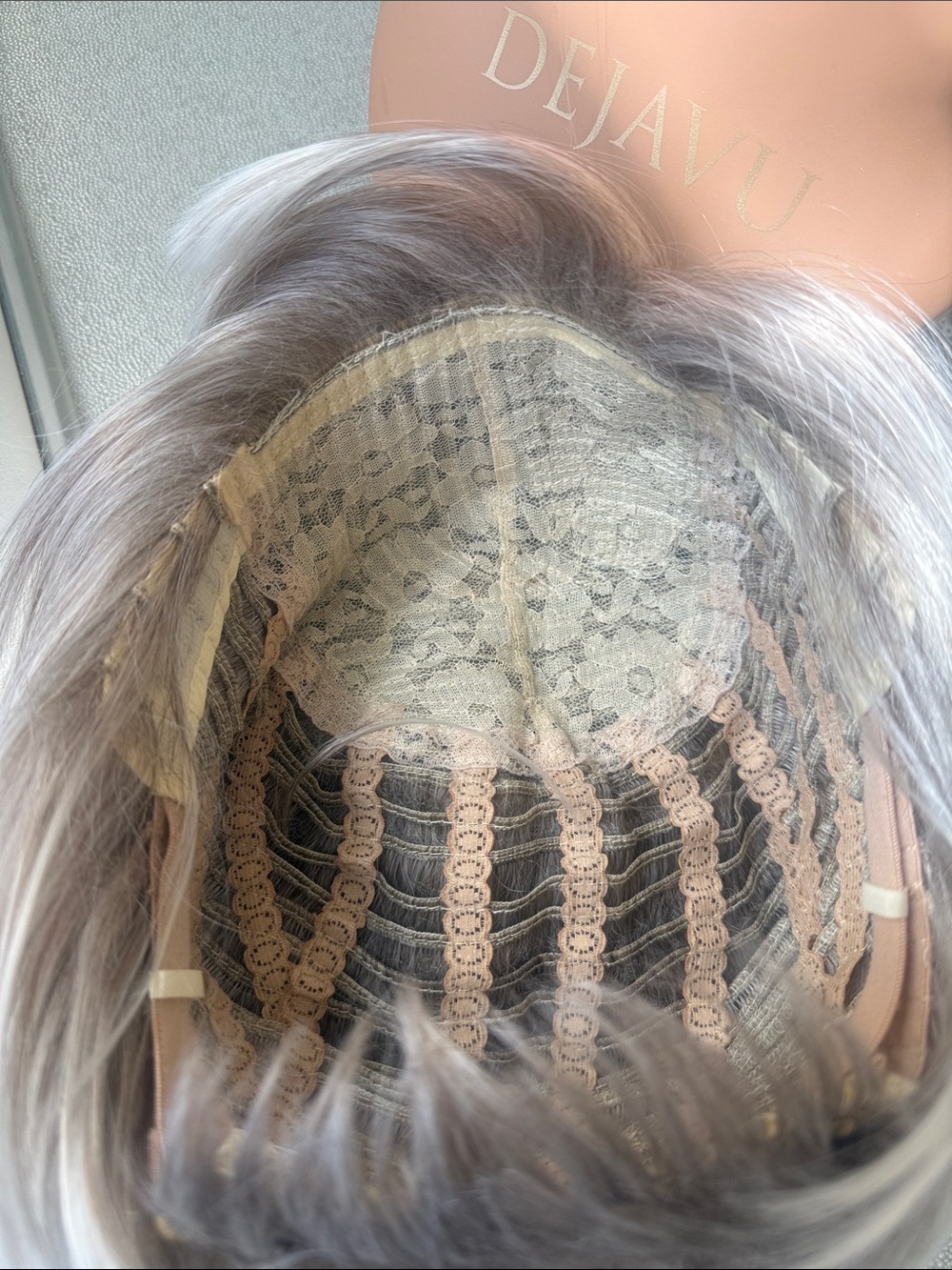 Short Ombré Bob platinum Blonde fade - Picture 7 of 7